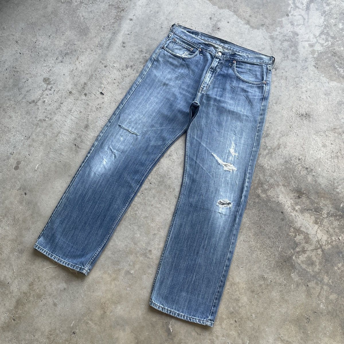 Levi's Vintage Levi’s 534 Distressed Faded Relaxed Jeans Pants W36 Size US 36 / EU 52 - 2 Thumbnail