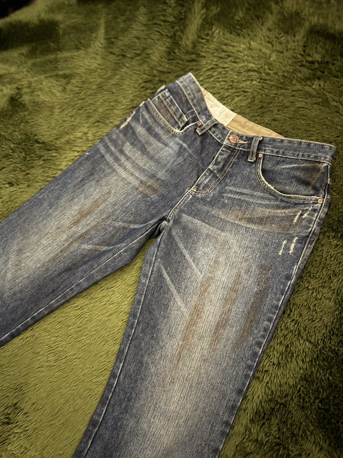 Oakley [W30/L32] Oakley Japan Splatter Pattern Washed Denim Pants Size US 30 / EU 46 - 12 Thumbnail