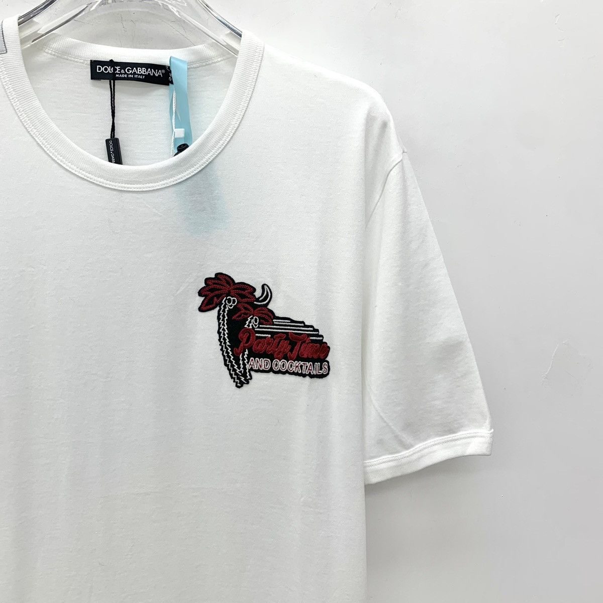 Dolce & Gabbana Dolce & Gabbana Cotton Short Sleeve T-Shirt K26WX Size US L / EU 52-54 / 3 - 3 Thumbnail