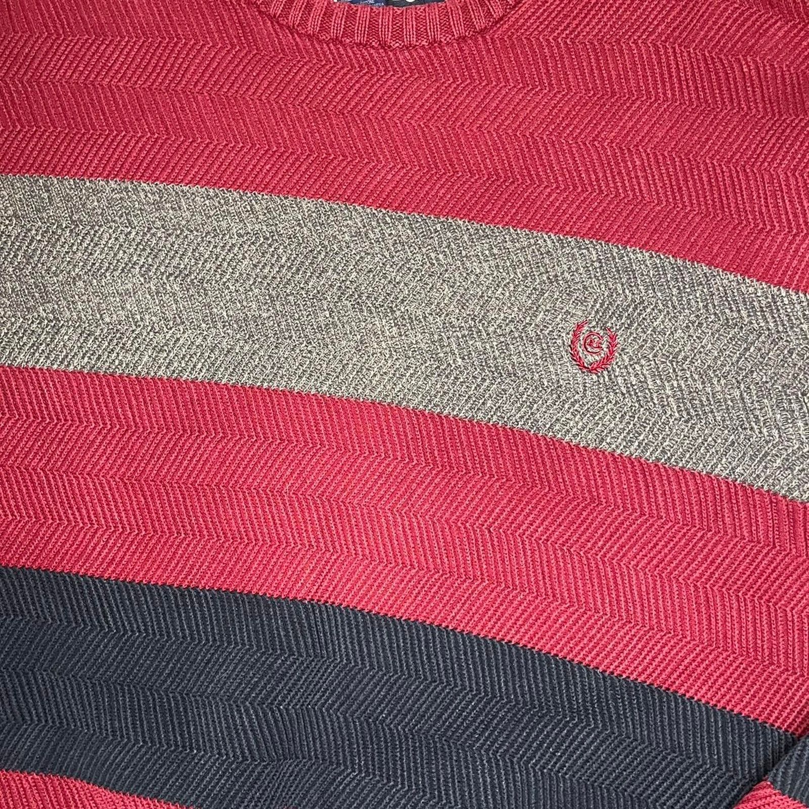 Chaps Vintage Chaps Ralph Lauren Striped Sweater Size US L / EU 52-54 / 3 - 2 Thumbnail