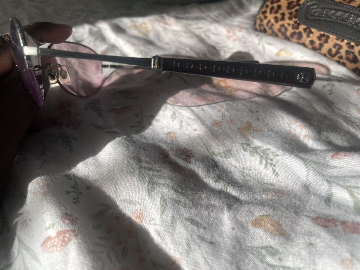 Chrome Hearts Chrome Hearts Pink Aviator Glasses with Leopard Case Size ONE SIZE - 2 Thumbnail