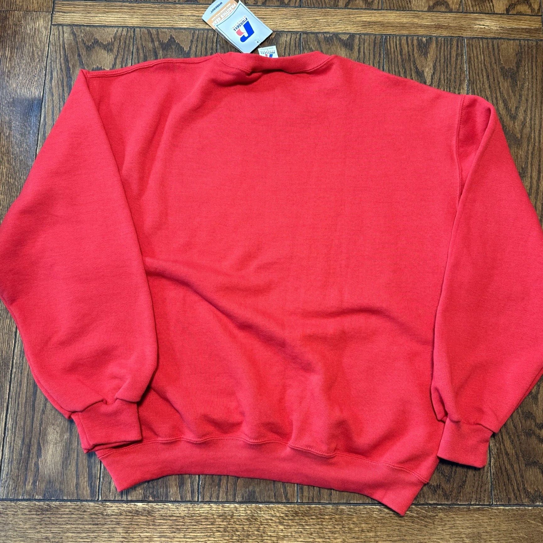 Russell Athletic VINTAGE Russell Athletic Crewneck Sweatshirt Mens Large Red Cotton Polyester Fleece Logo Pullover Shirt 26" Long Size US L / EU 52-54 / 3 - 6 Thumbnail