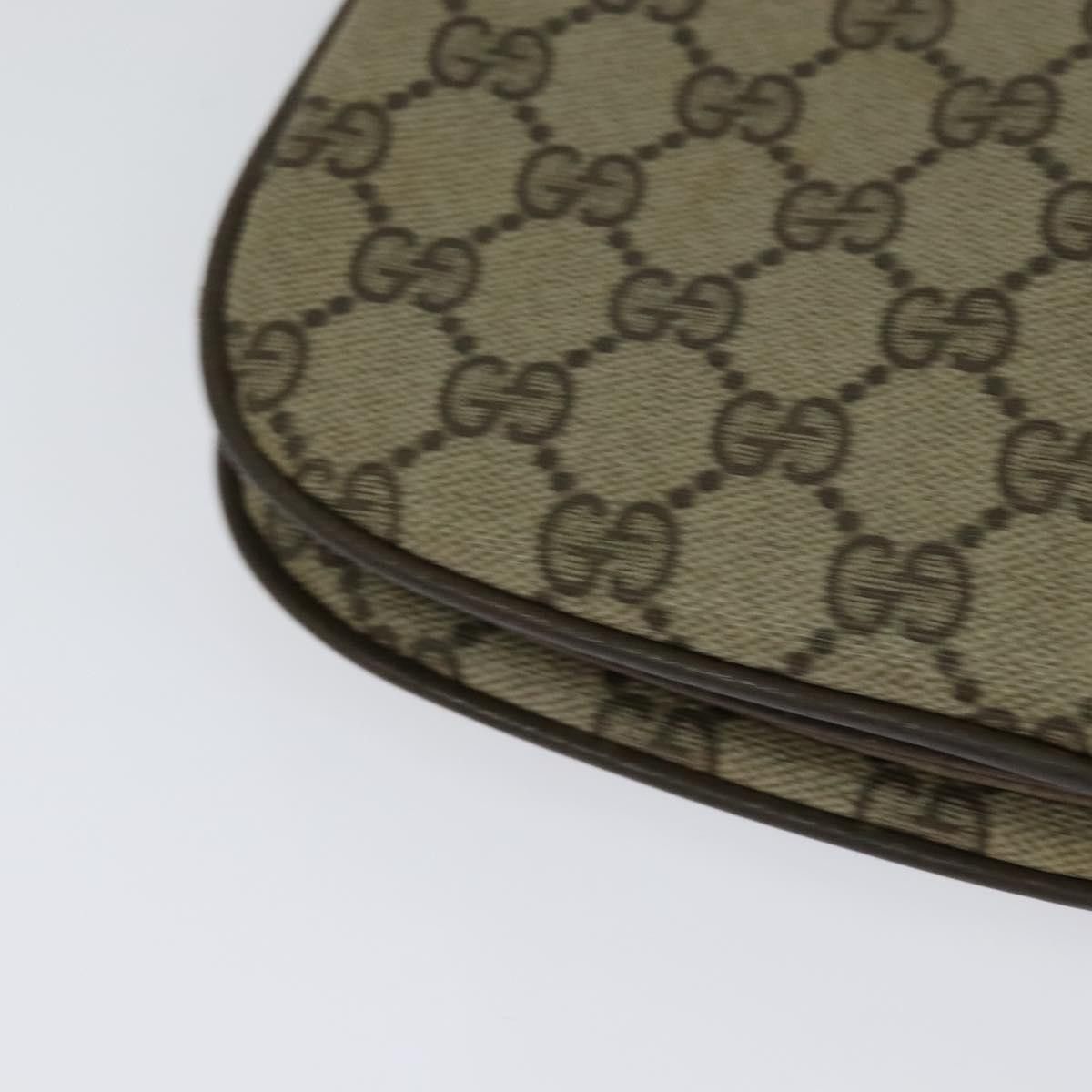 Gucci GUCCI GG Supreme Web Sherry Line Bag Pvc Beige Gold 10 02 Size ONE SIZE - 12 Thumbnail