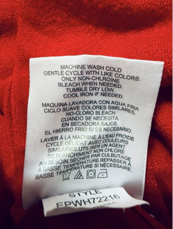 Ellen Tracy Ellen Tracy Red Knit Top 3/4 Sleeve with Bead Detail Size 2X Size XXL / US 16-18 / IT 52-54 - 5 Thumbnail