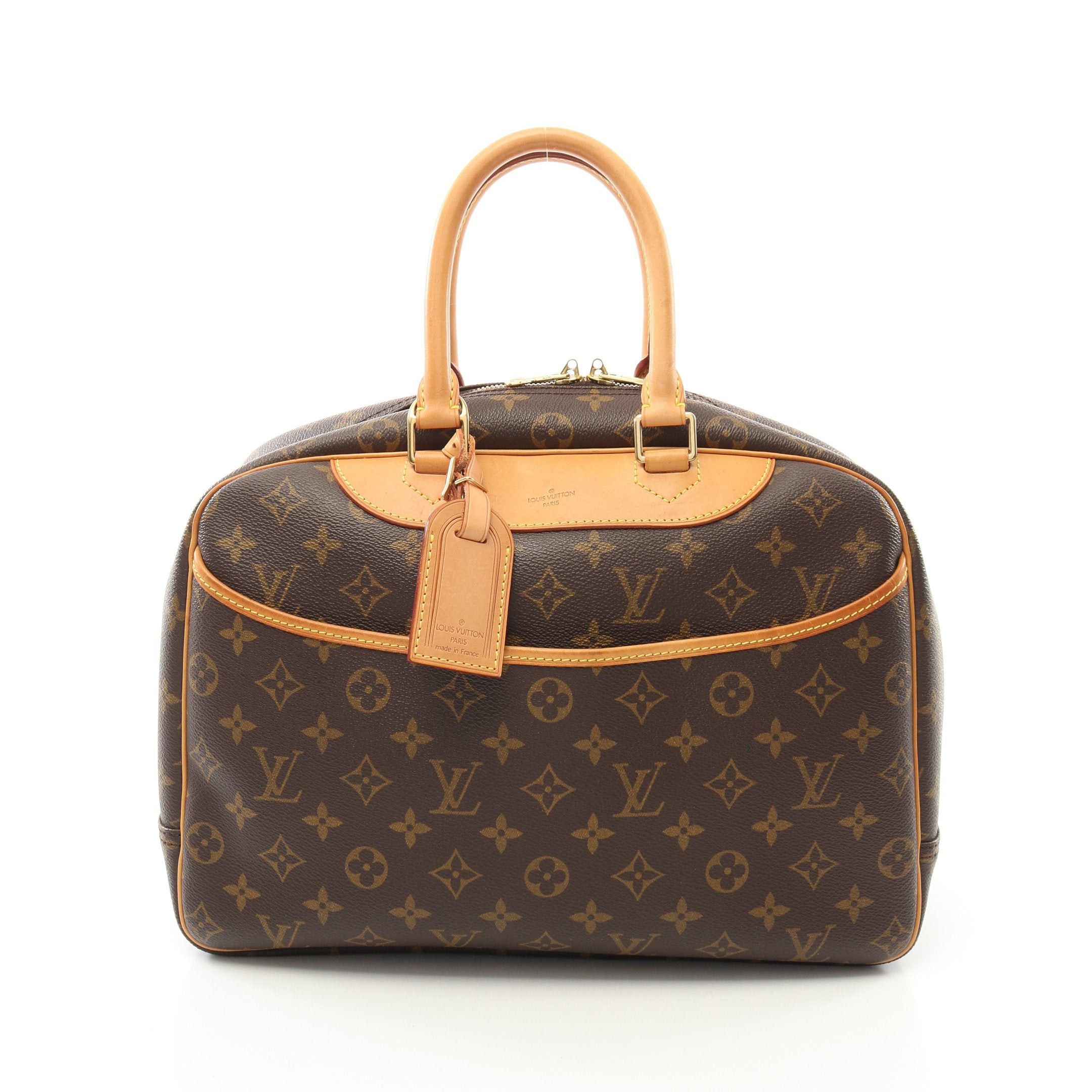 Louis Vuitton Louis Vuitton Deauville Bowling Vanity Monogram Handbag Leather Brown Size ONE SIZE - 1 Thumbnail