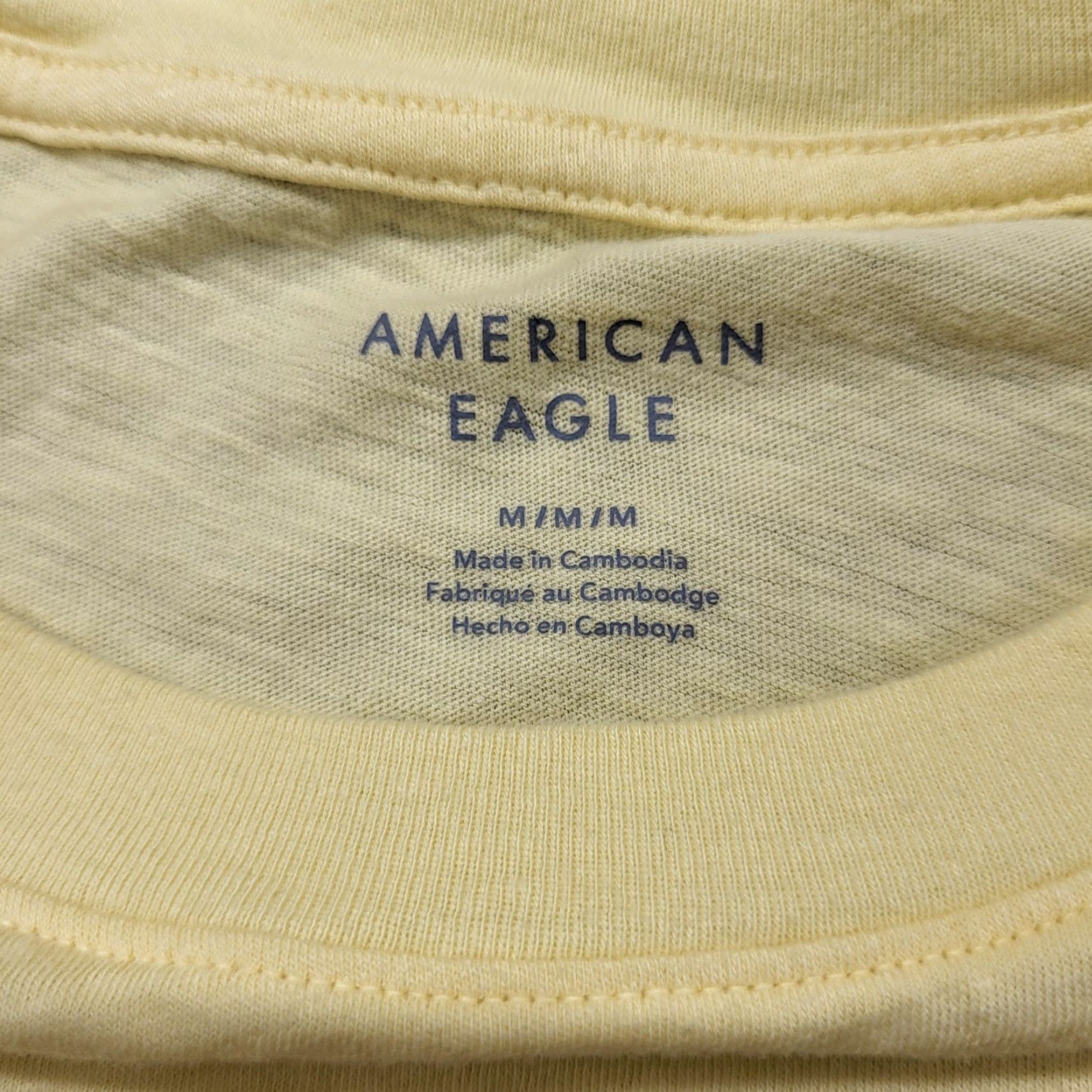 American Eagle Outfitters American Eagle T-Shirt Women's Size Medium Buttery Yellow New York City Cropped Size M / US 6-8 / IT 42-44 - 3 Thumbnail