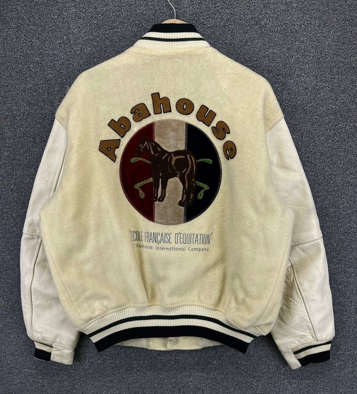 Japanese Brand Vintage Abahouse Rare Design Wool Varsity Jacket Size US M / EU 48-50 / 2 - 1 Thumbnail