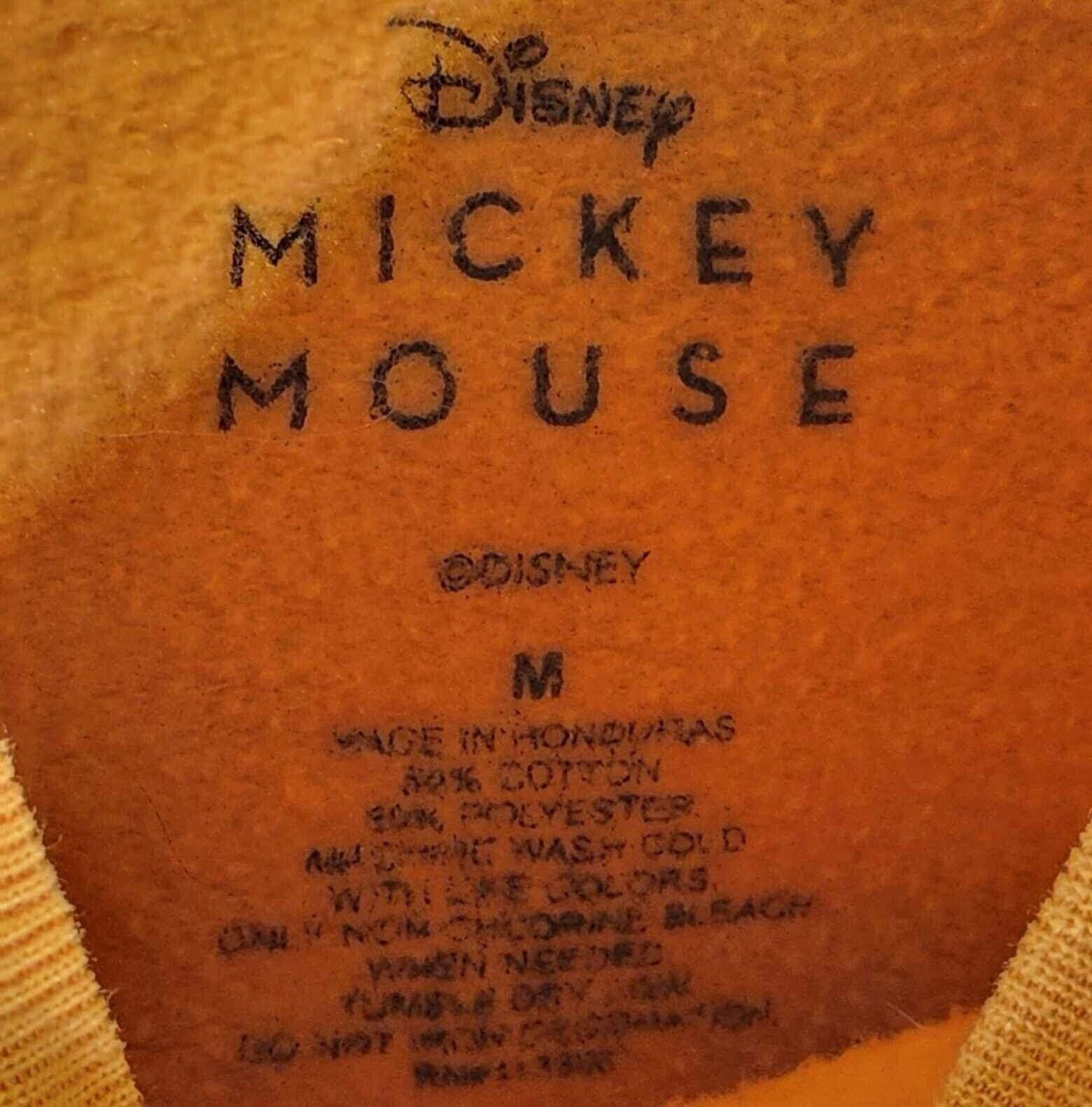 Disney Vintage Mickey Mouse Sweatshirt Bright Yellow Graphic Size M / US 6-8 / IT 42-44 - 2 Thumbnail