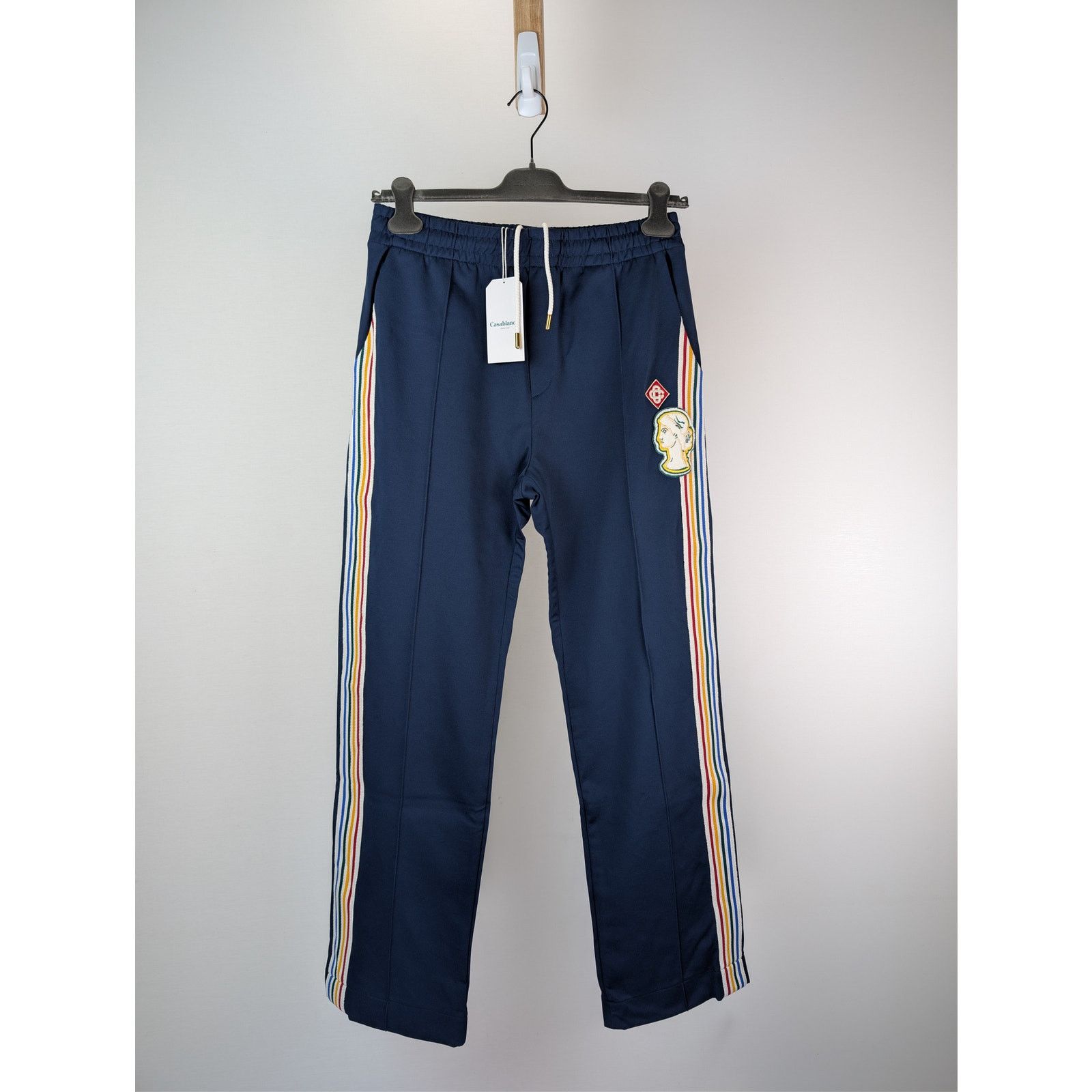 Casablanca o1rshd1 Men's Varsity Track Pants Tricot in Navy Size US 32 / EU 48 - 1 Thumbnail