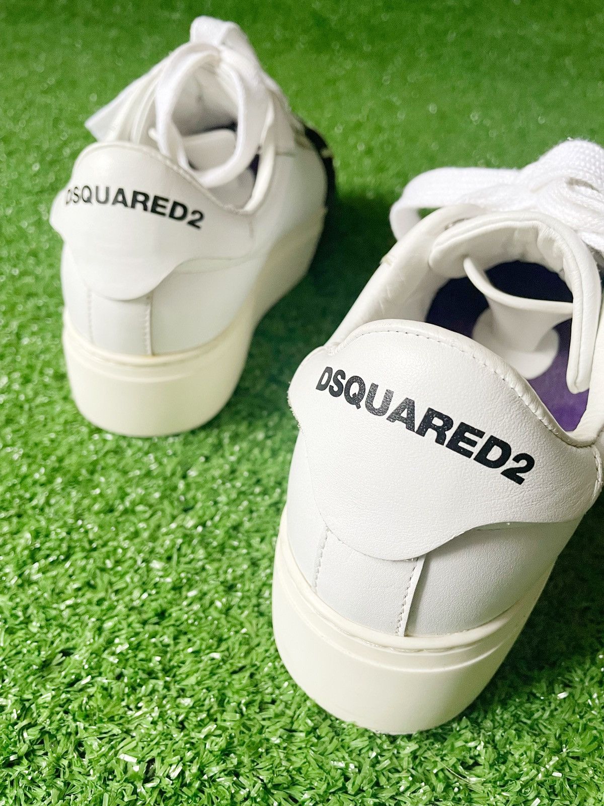 Dsquared2 Dsquared ICON Women Leather Sneakers Big Logo High Sole 36 Size US 6 / IT 36 - 6 Thumbnail