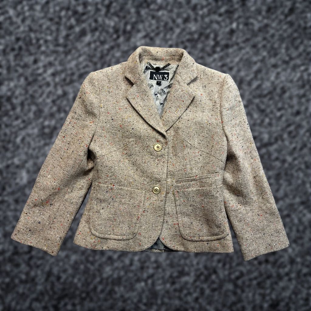 Vintage Hobbs N.W.3 Blazer Jacket Beige Womens Size 8 Jacket Womens Beige 8 Contemporary Hobbs N.W.3 Blazer Size M / US 6-8 / IT 42-44 - 1 Thumbnail