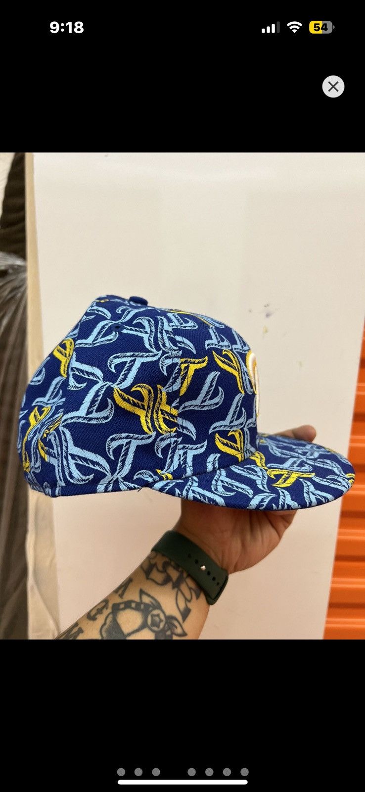 New Era ***FINAL DROP***RARE 00s TORONTO BLUE JAYS AOP FITTED 75/8 Size ONE SIZE - 4 Thumbnail