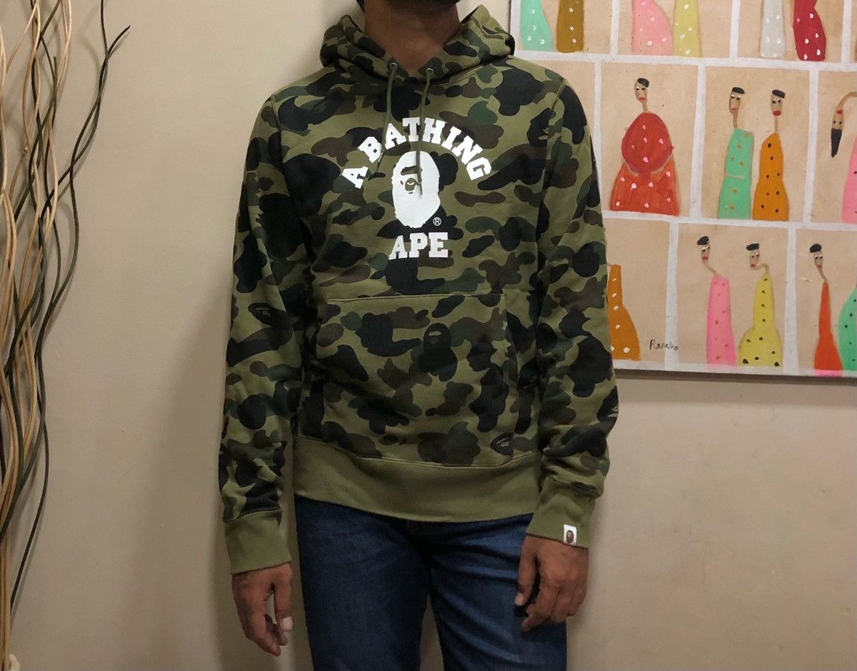Bape 1st Camo College Pullover Hoodie Size US M / EU 48-50 / 2 - 1 Thumbnail