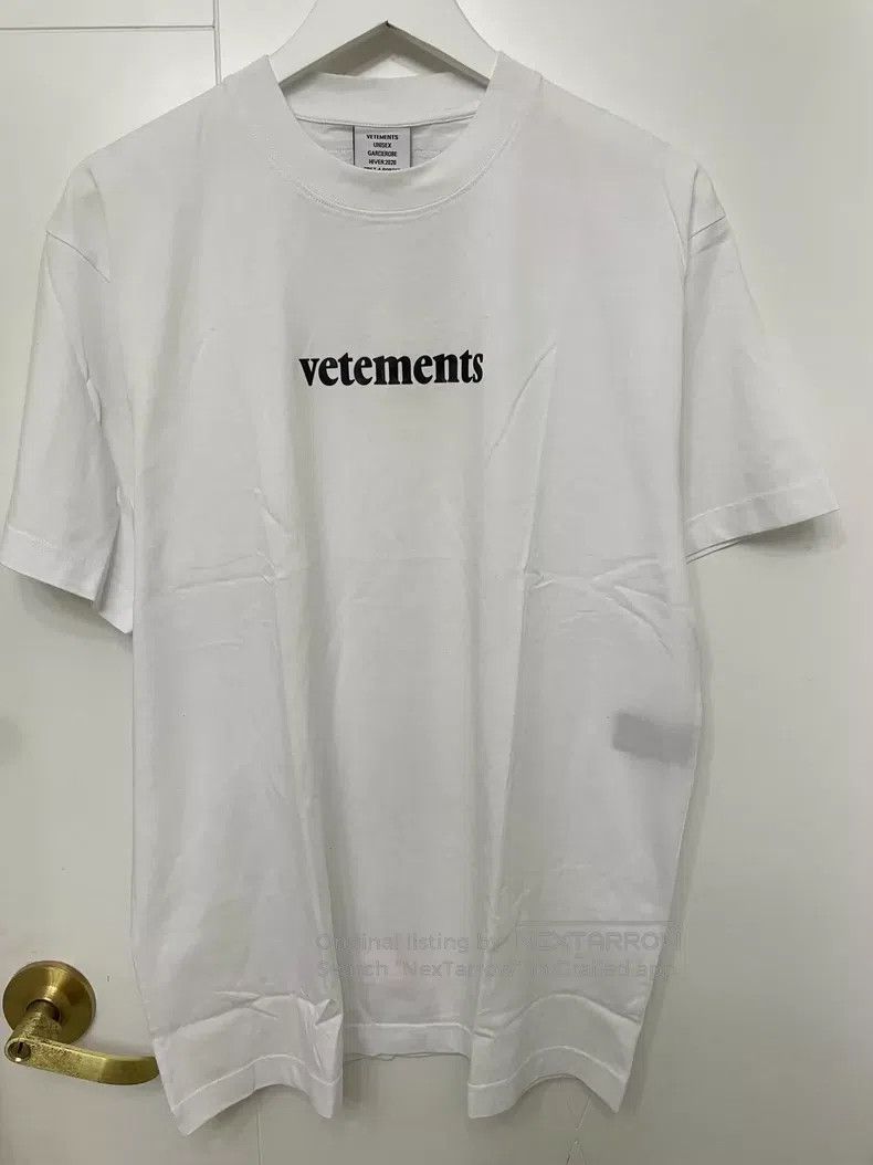 Vetements White Crew Neck Short Sleeve S