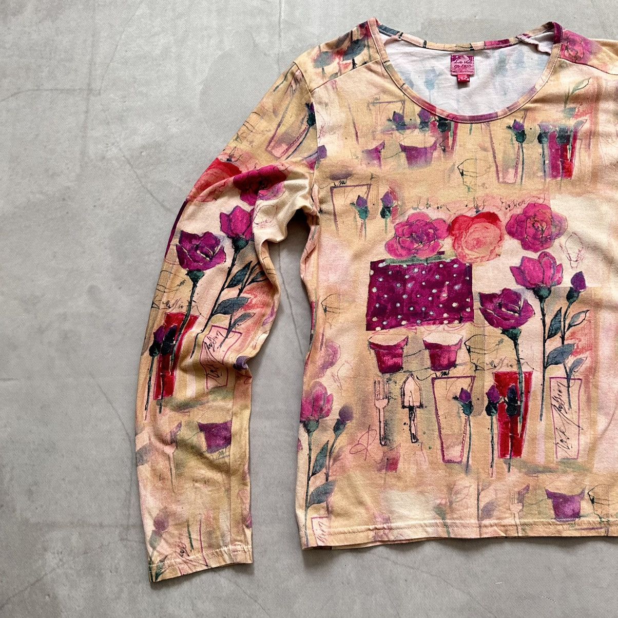 Hysteric Glamour Japan Floral Hysteric Glamour Style Long Sleeve T Shirt Y2K Size M / US 6-8 / IT 42-44 - 5 Thumbnail