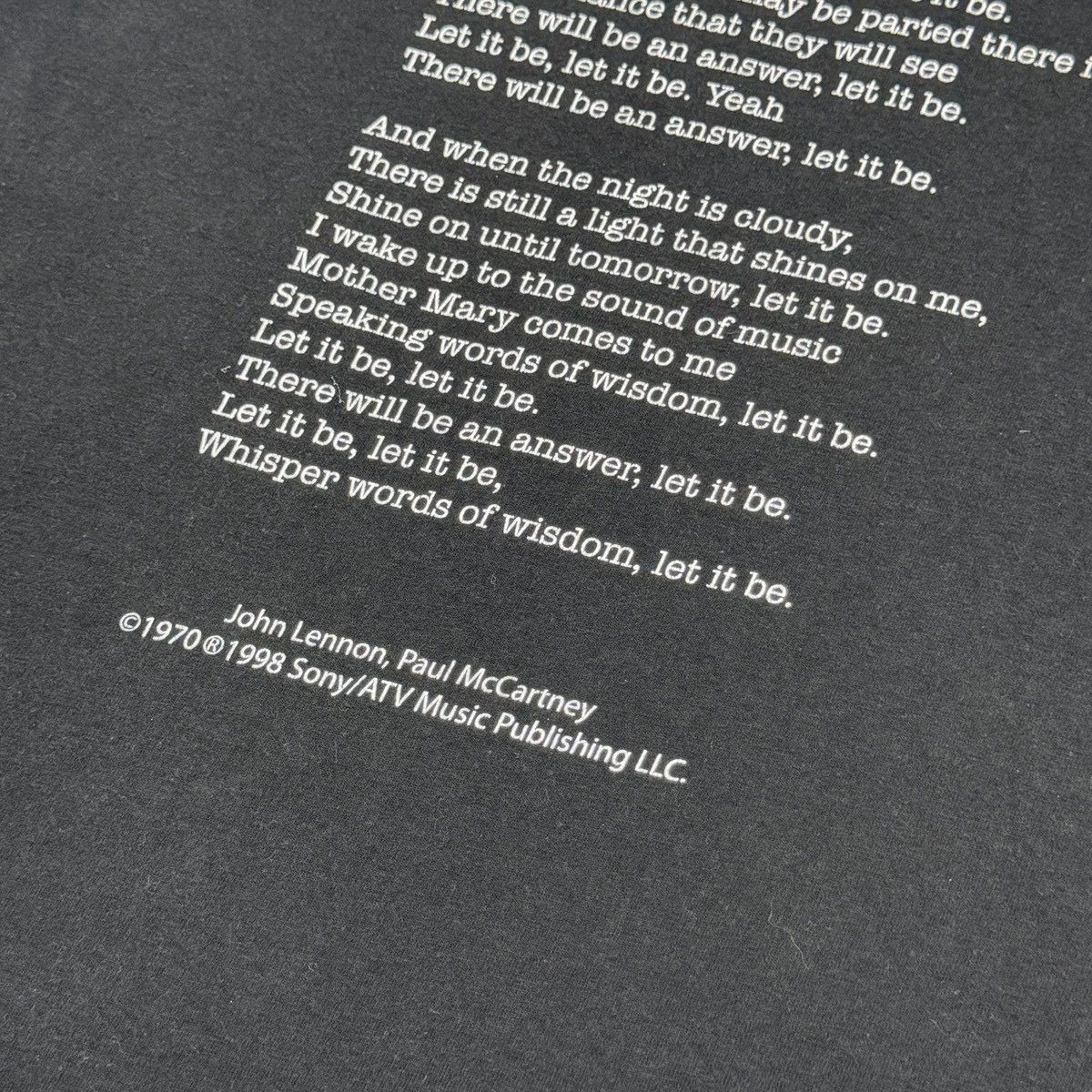 Band Tees × Vintage Vintage Let It Be The Beatles Lennon / McCartney T-Shirt L Size US L / EU 52-54 / 3 - 18 Thumbnail