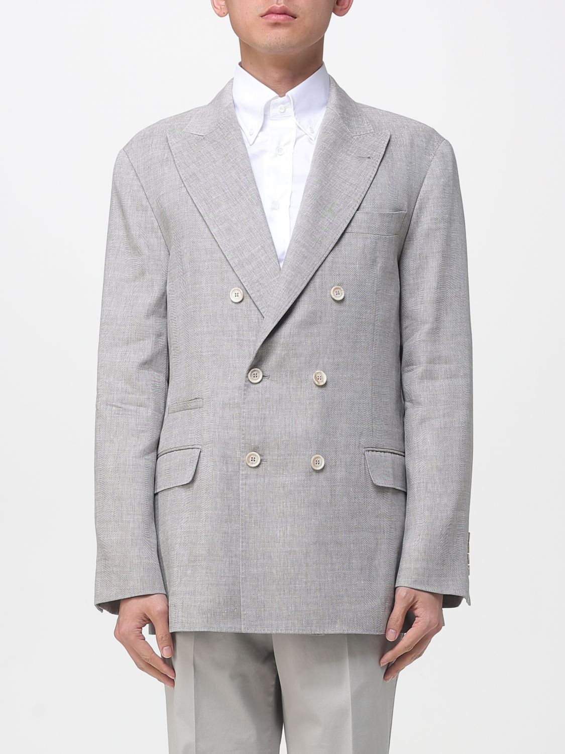 Brunello Cucinelli Brunello Cucinelli Jacket Men Brown Size US XL / EU 56 / 4 - 1 Thumbnail