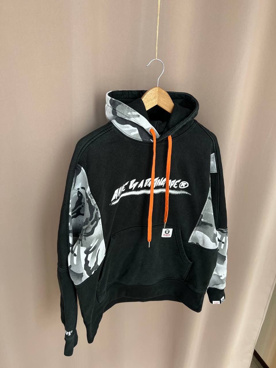 Aape Aape By A Bathing Ape Logo-Print Drawstring Hoodie Size M Size US M / EU 48-50 / 2 - 5 Thumbnail