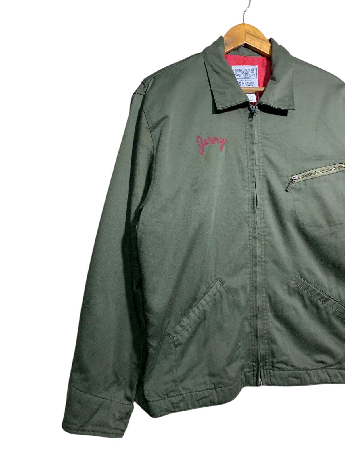 Japanese Brand 🔥HOUSTON GREEN ARMY ROCKABILLY JACKETS Size US L / EU 52-54 / 3 - 2 Thumbnail