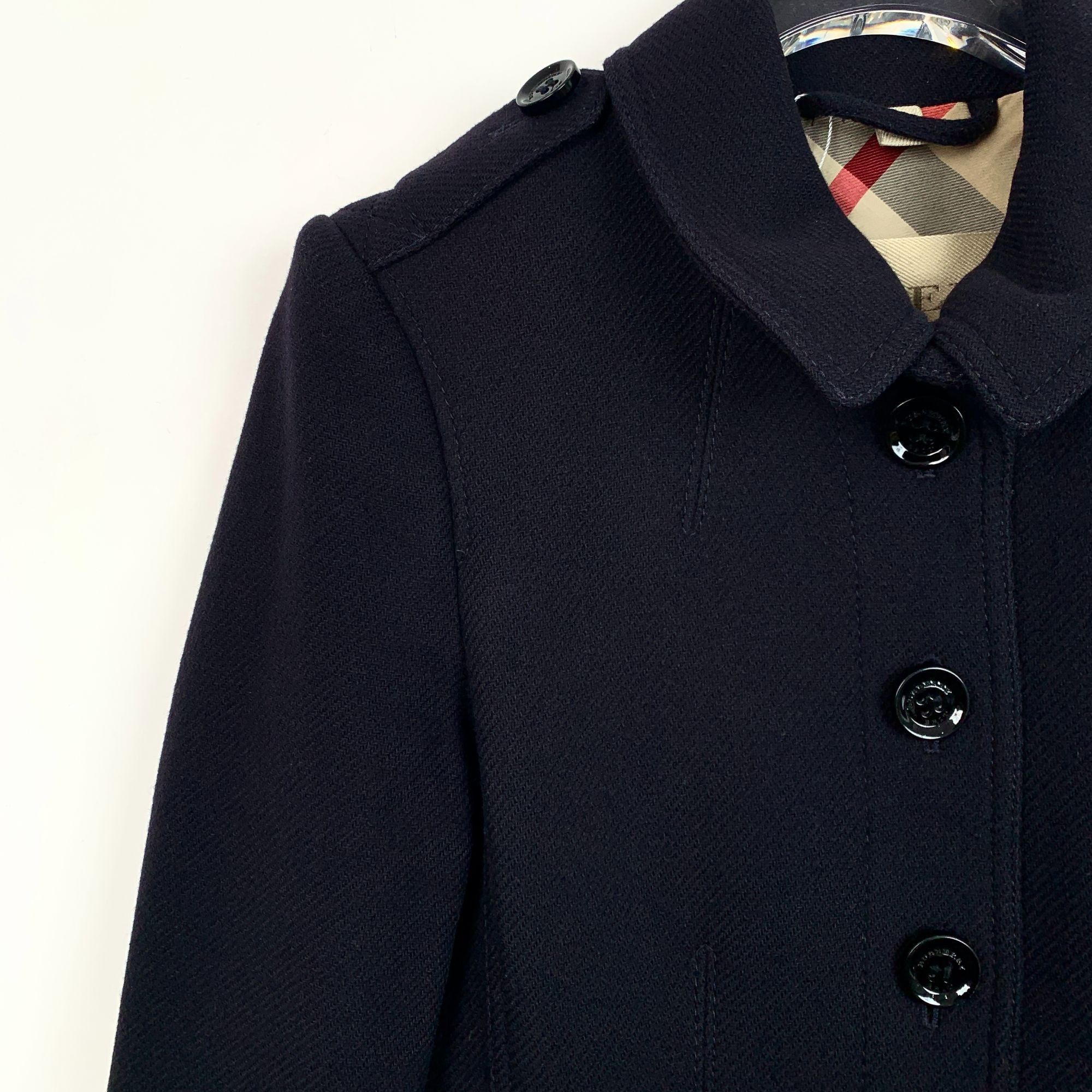 Burberry Burberry Brit Wool & Nylon Blend Womens Coat Size 6 With But Size M / US 6-8 / IT 42-44 - 3 Thumbnail