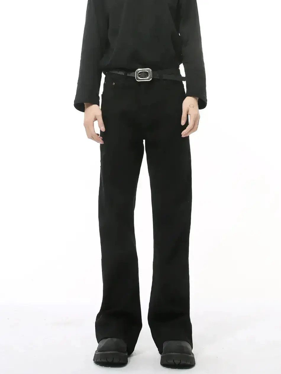 Japanese Brand Retro high street solid color micro flared jeans Size US 32 / EU 48 - 1 Thumbnail