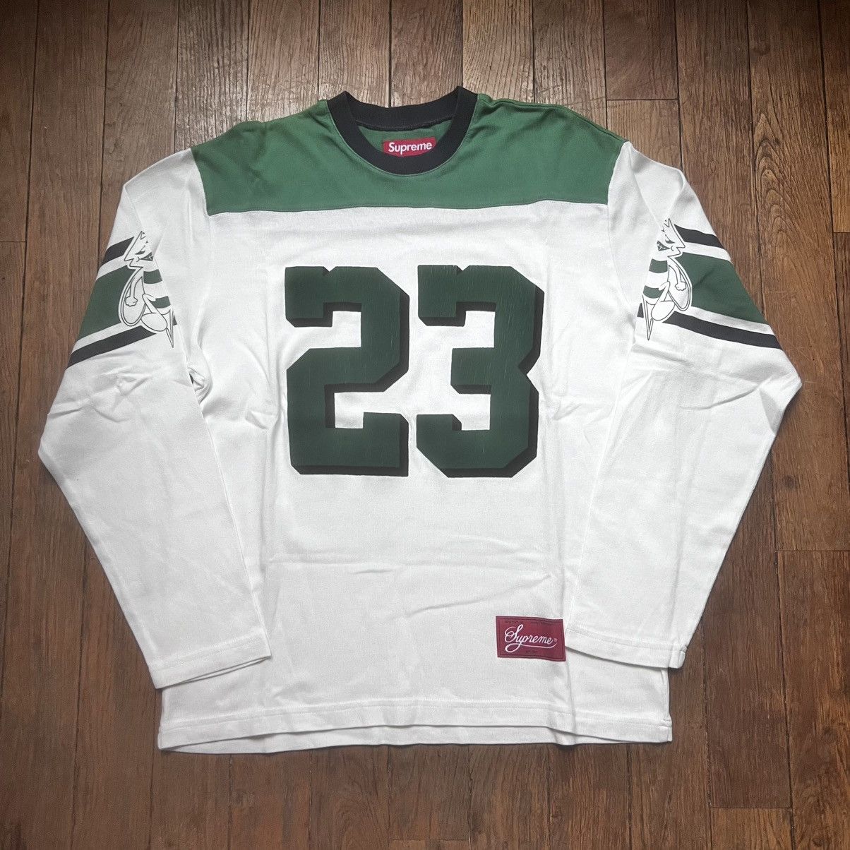 Supreme Supreme Bumblebee L/S Football Top White S Size US S / EU 44-46 / 1 - 2 Thumbnail