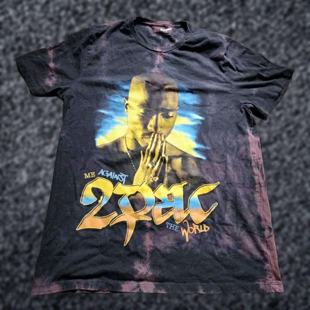 Old Navy 2Pac Men's L Graphic Tee, Brown, Machine Washable, Music Theme, Short Sleeve, Old Navy Size US L / EU 52-54 / 3 - 1 Thumbnail