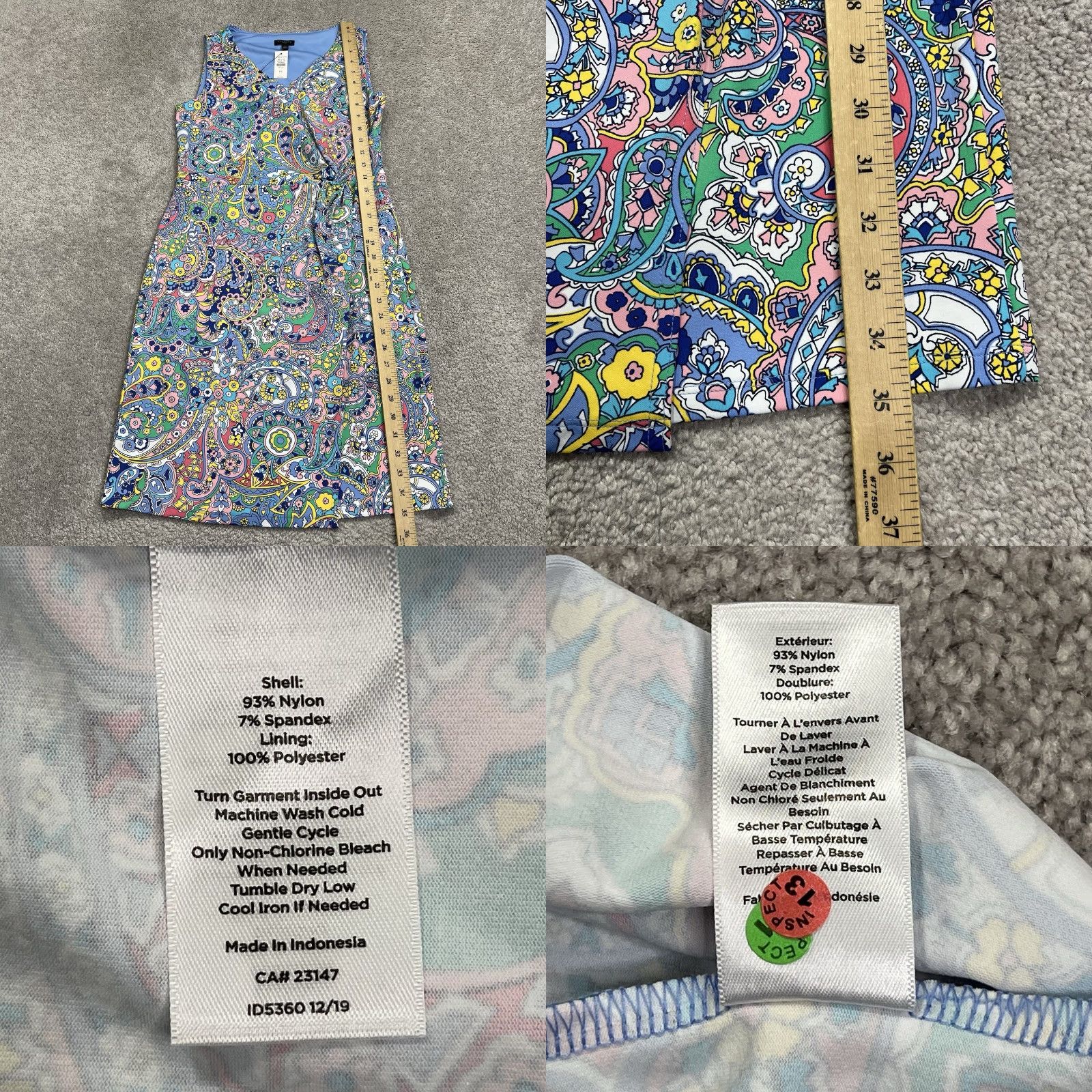 Talbots VINTAGE? No — Talbots Shift Dress Women’s Petite Small SP Faux Wrap Paisley Floral Print NWT Blue Yellow Green Pink NWT Size S / US 4 / IT 40 - 9 Thumbnail