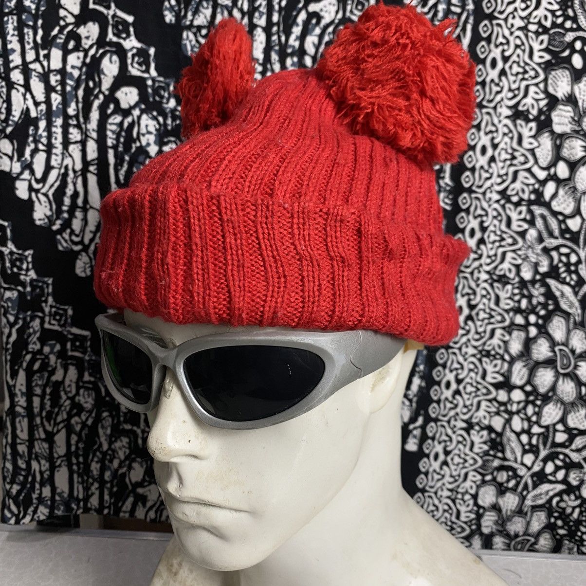 Japanese Brand 2000s y2k unique bunny beanie hat Size ONE SIZE - 1 Thumbnail