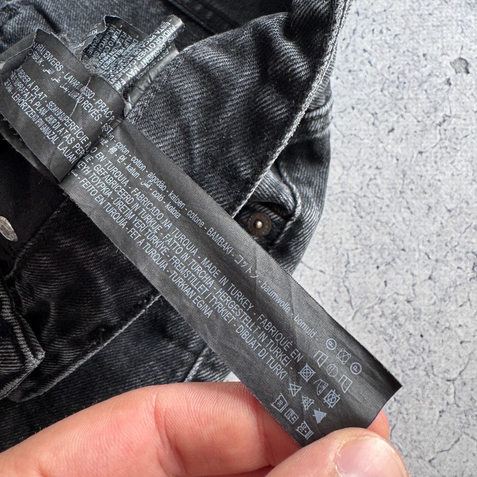 Rhude Rhude Zara X Rhuigi Denim Baggy Jeans Black Y2K Size US 30 / EU 46 - 10 Thumbnail