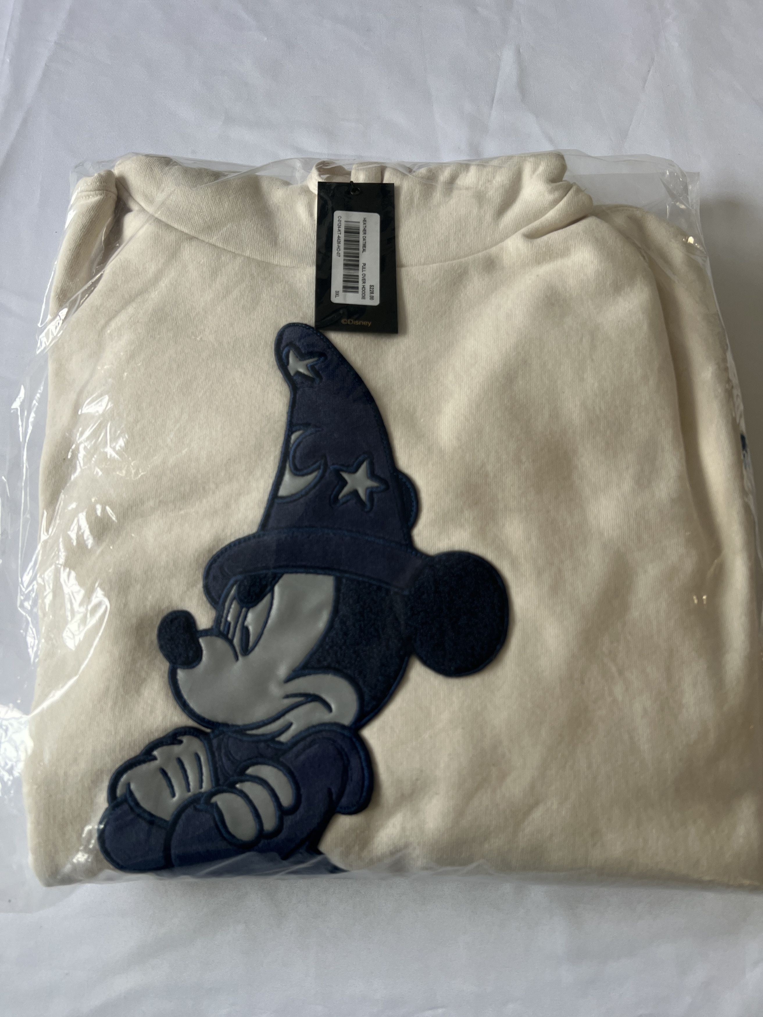 Disney OVO x Disney Mickey Mouse Hoodie Oatmeal Cream XXXL Size US XXL / EU 58 / 5 - 2 Thumbnail