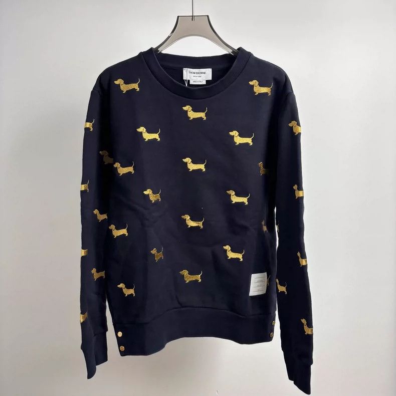 Thom Browne Thom Browne Dog hoodie with lots of stamps Size US M / EU 48-50 / 2 - 1 Thumbnail