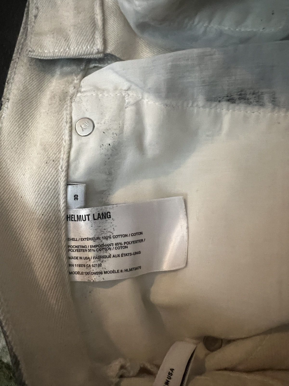 Helmut Lang Helmut Lang Foiled Jeans Size US 30 / EU 46 - 3 Thumbnail