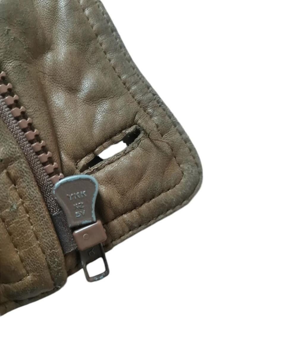 Vintage Brown lamb nappa leather jacket vintage 90s Size US M / EU 48-50 / 2 - 5 Thumbnail