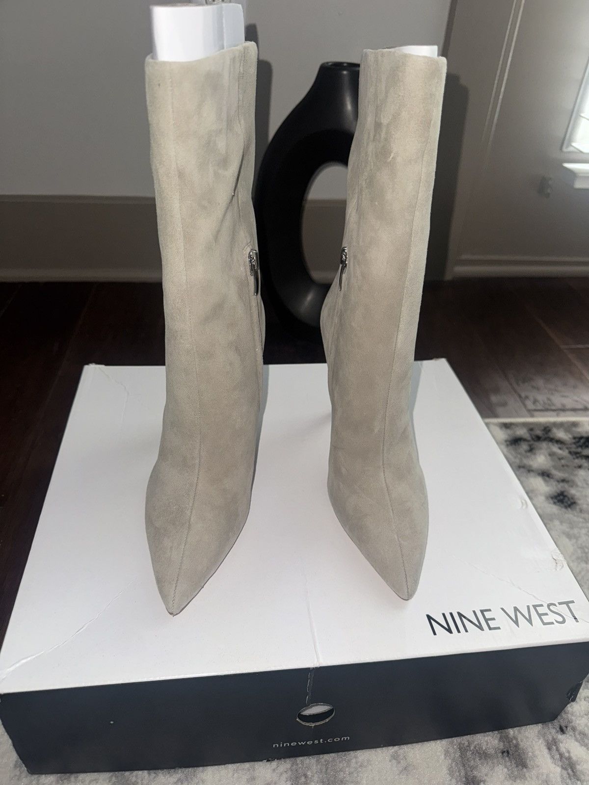 Nine West Nine West Women's Gray Heeled Boots Size US 6.5 / IT 36.5 - 1 Thumbnail