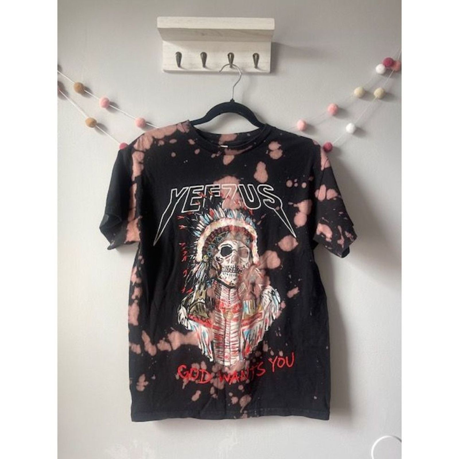 Alstyle Yeezus Kayne West God Wants You Acid Wash T Shirt Tee Grailed