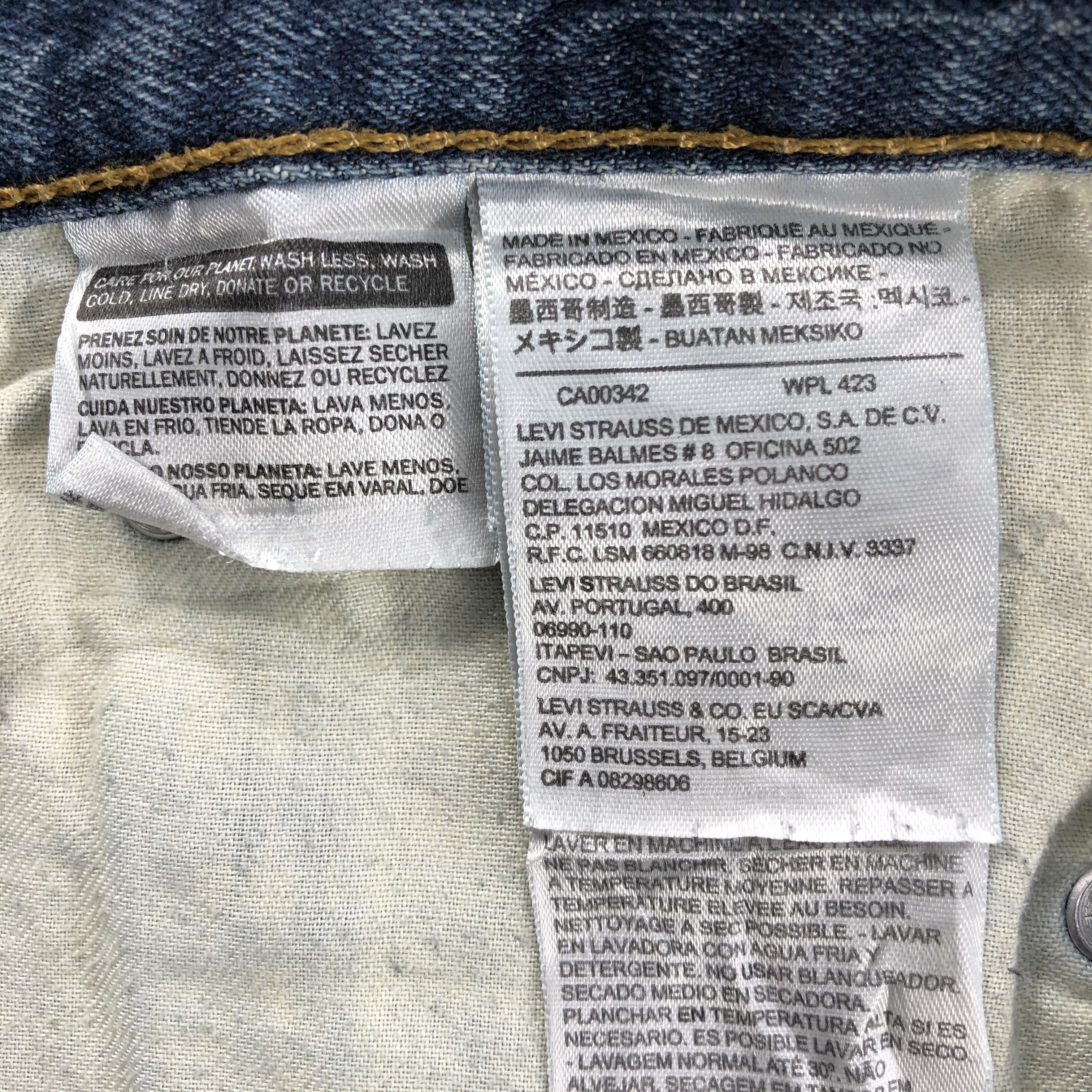 Levi's Levis 514 Jeans Dark Wash Denim KJ568 Size US 29 - 10 Thumbnail