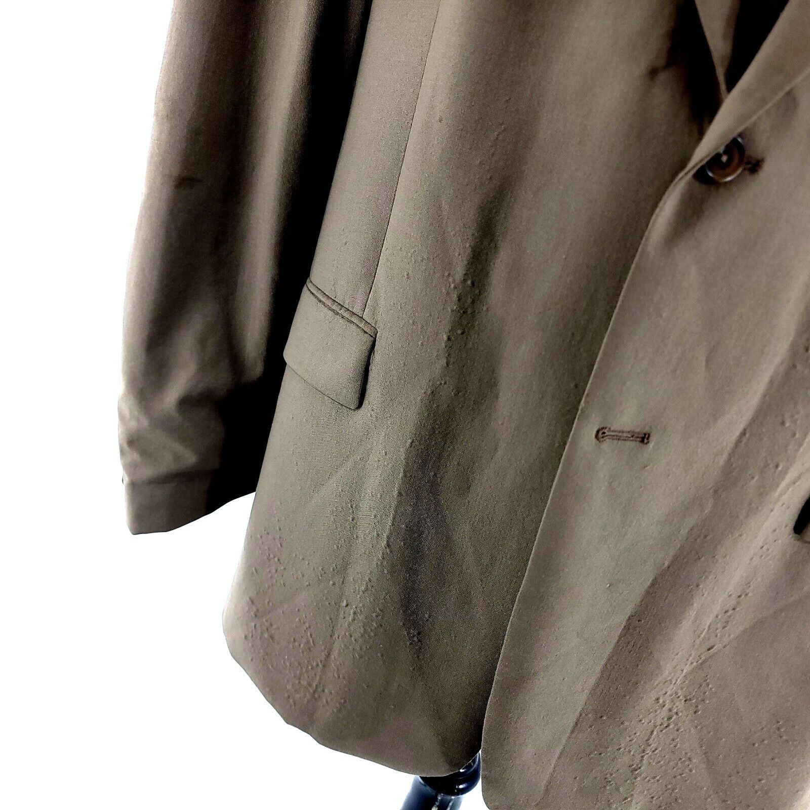 Ralph Lauren DAMAGED Lauren Ralph Lauren Wool 3 Button Blazer 48L Tan Maj Size 48L - 3 Thumbnail