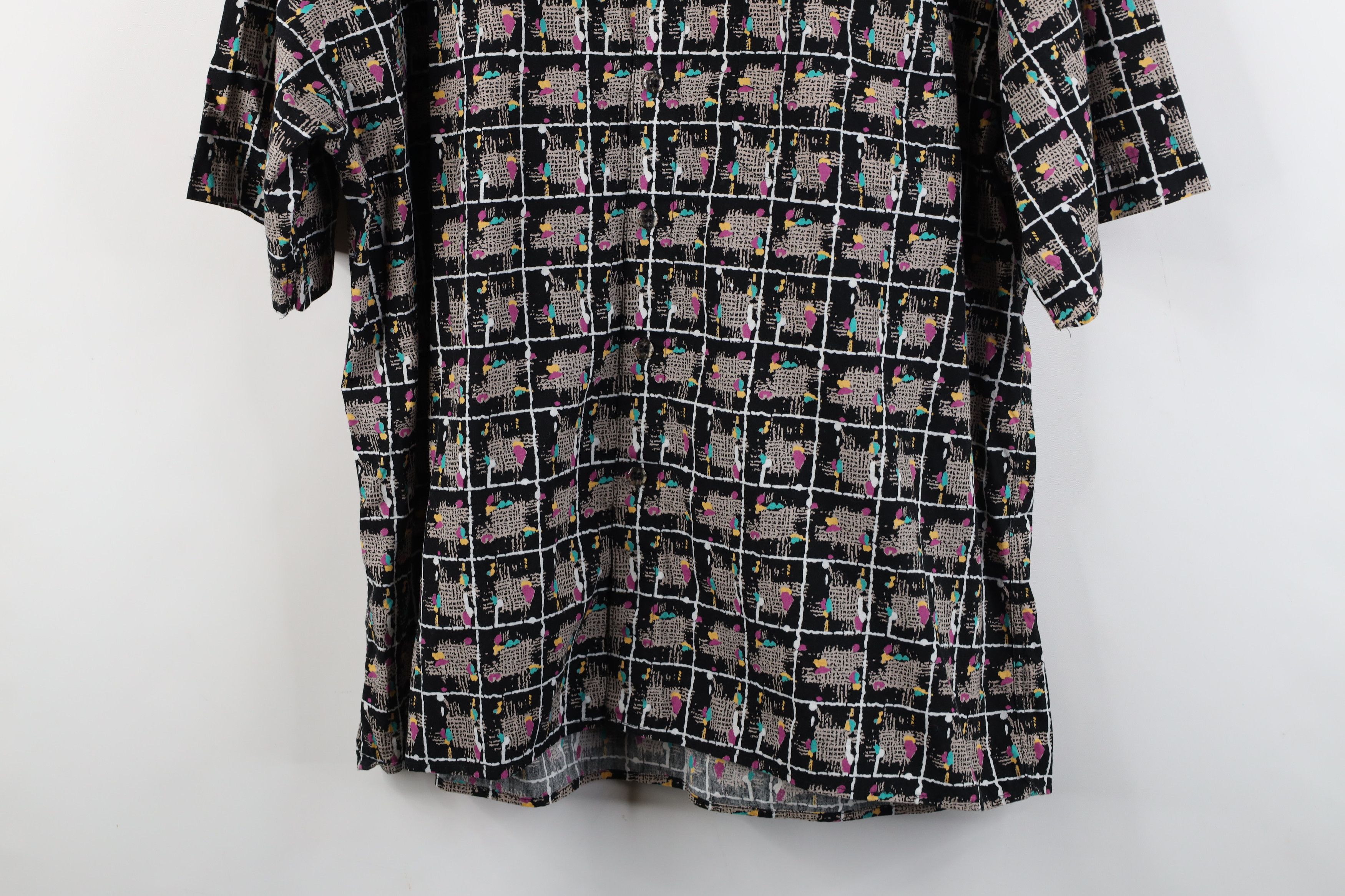 Vintage Vintage 90s Streetwear Paint Splatter Collared Button Shirt Size US XL / EU 56 / 4 - 3 Thumbnail