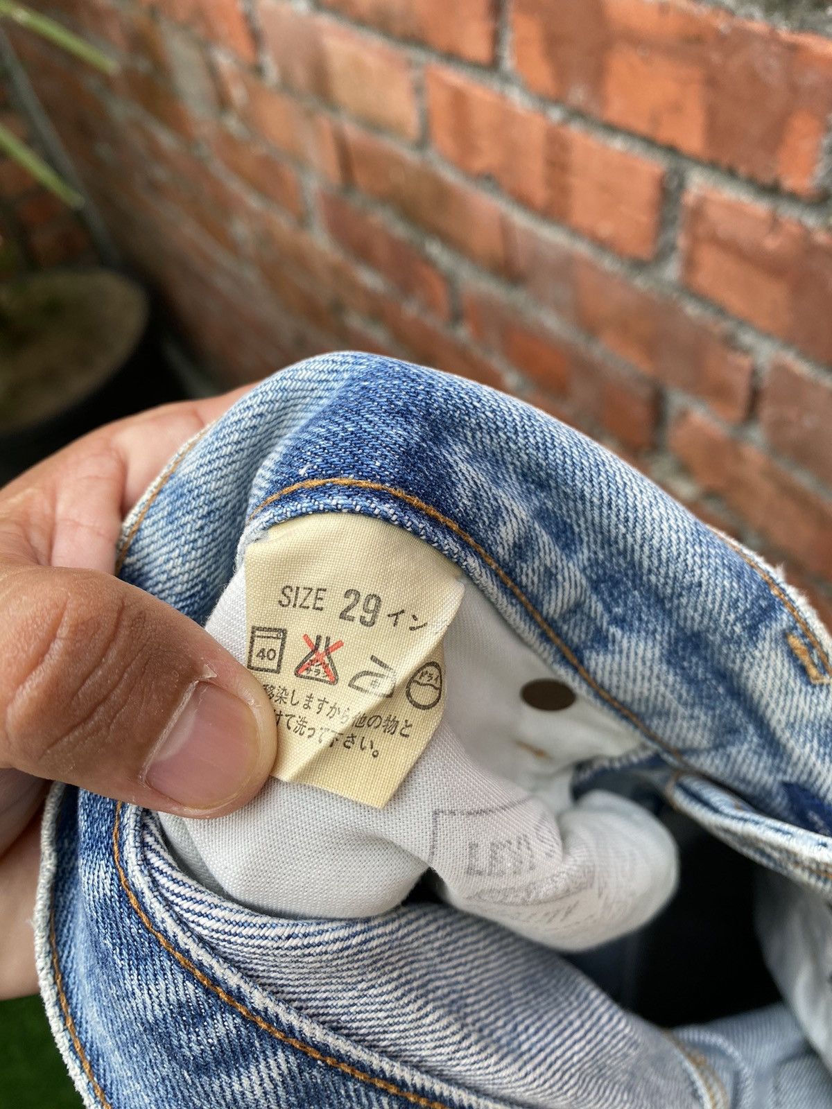 Levi's × Levi's Vintage Clothing × Vintage size 29x30 vintage levi's 502xx redline big E distressed Size US 29 - 8 Thumbnail