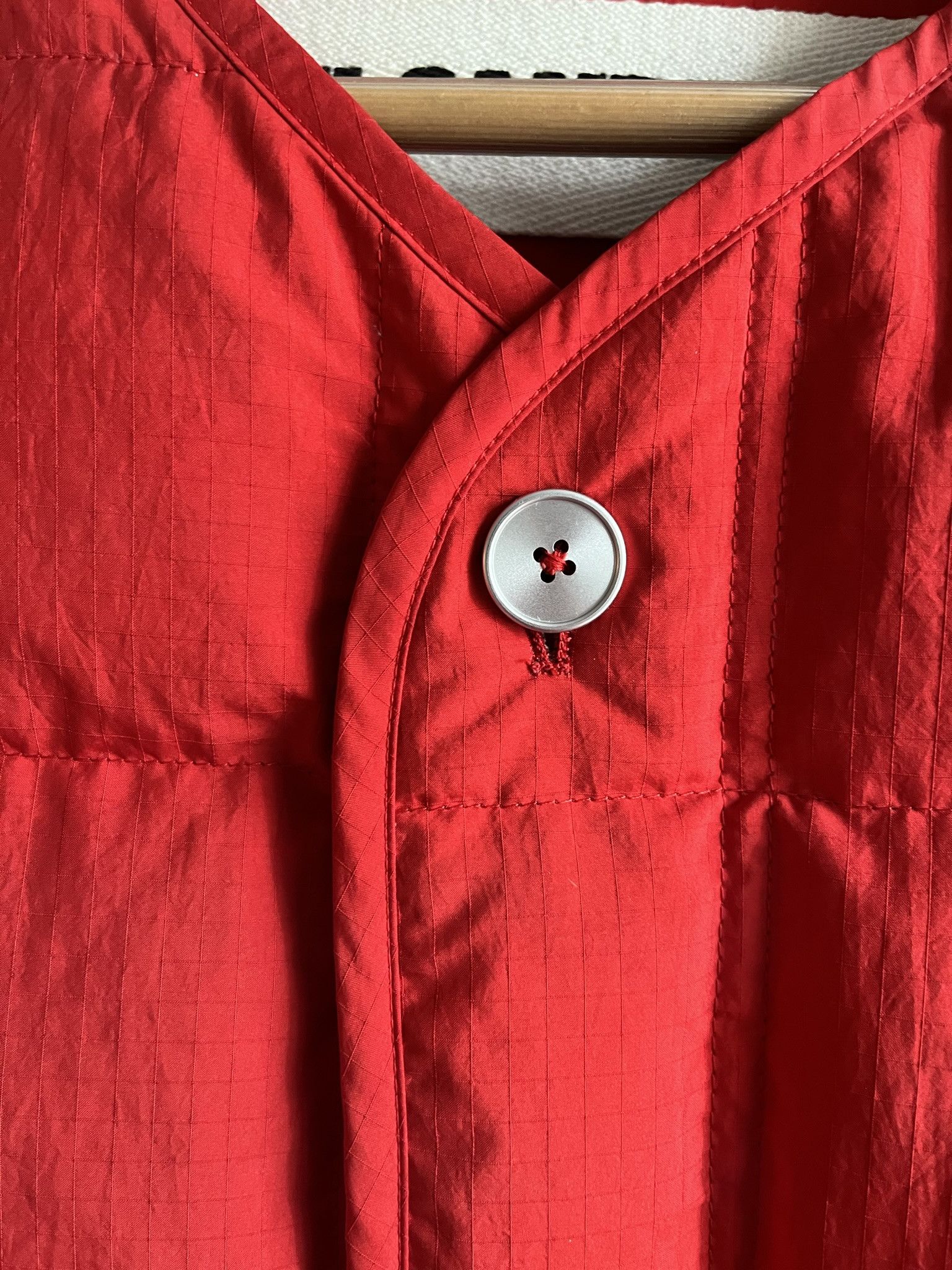 Jil Sander WORN ONCE $1650 Insulator Down Jacket Liner Quilted Red Size US L / EU 52-54 / 3 - 6 Thumbnail