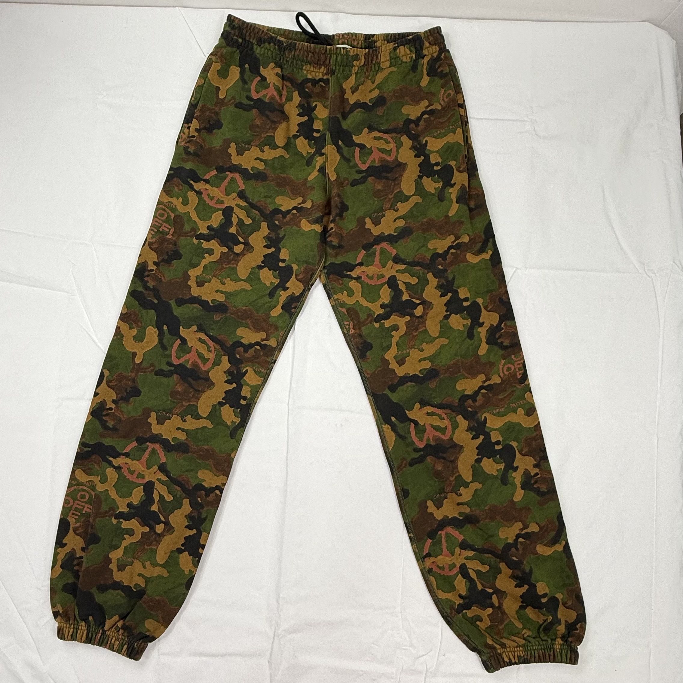Off-White Off-White Virgil Abloh Camo Arrow Logo Sweatpants Size M Size US 32 / EU 48 - 1 Thumbnail