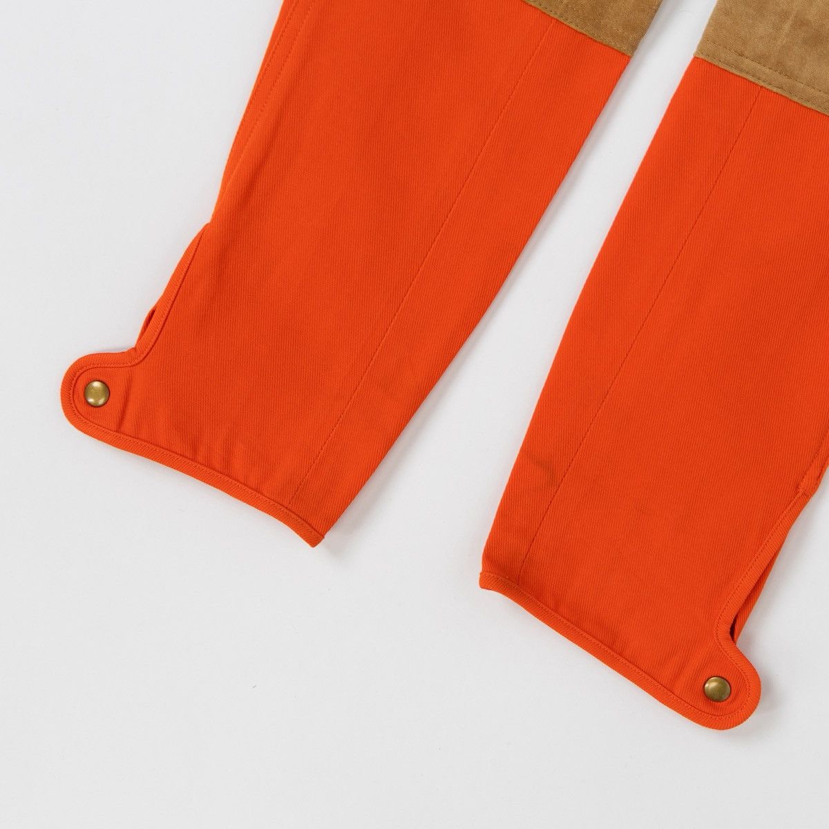 Ralph Lauren Ralph Lauren Womens Orange Riding Pants Leather Knee Patch Size 27" / US 4 / IT 40 - 5 Thumbnail