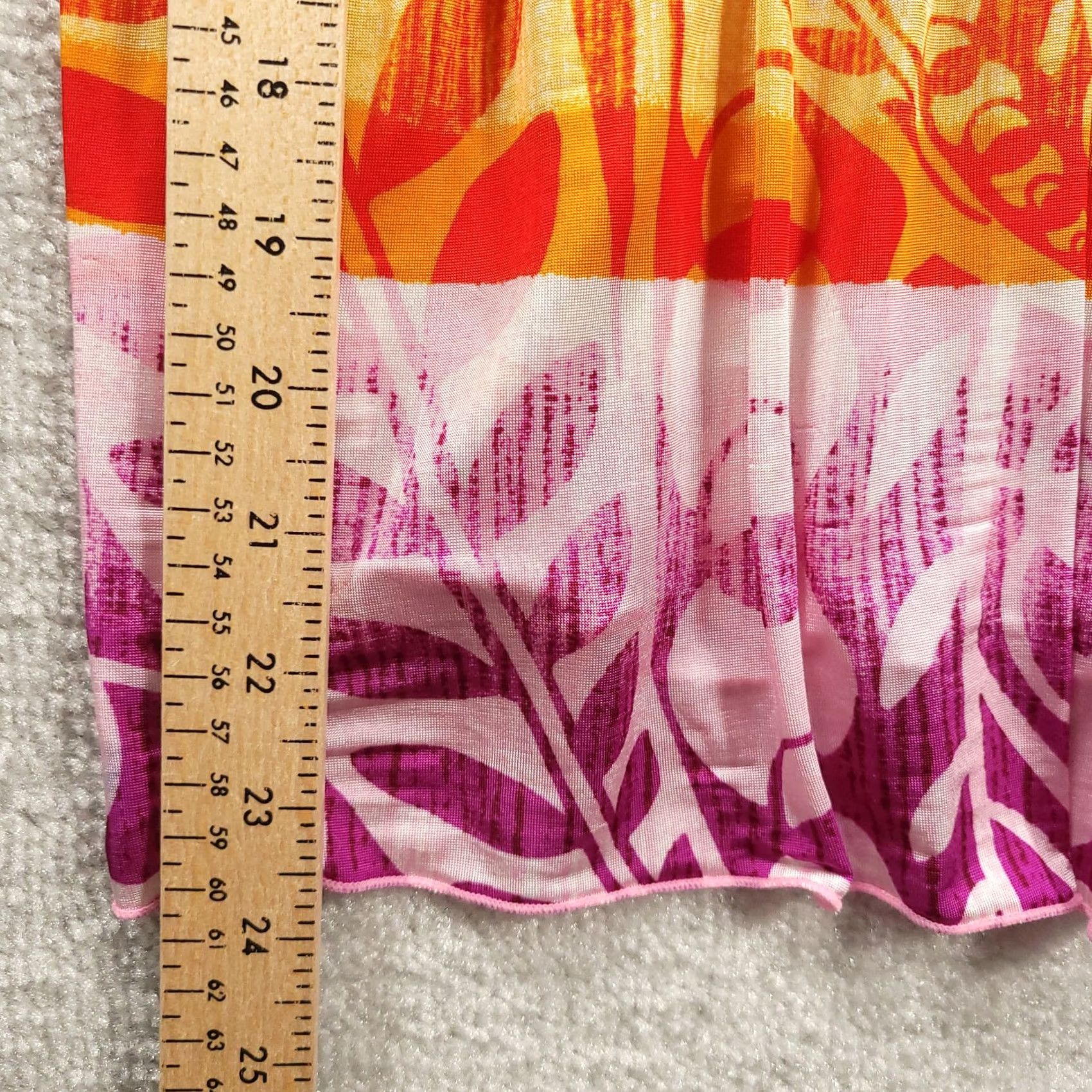Banana Republic Banana Republic Spaghetti Strap Top Size M Orange Purple Floral Striped Women's Size M / US 6-8 / IT 42-44 - 6 Thumbnail