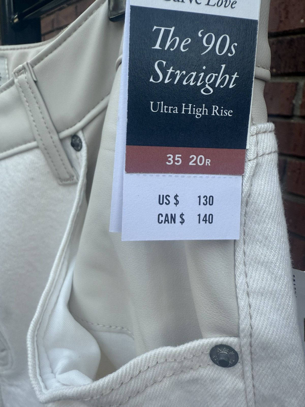 Abercrombie & Fitch ABERCROMBIE FITCH Curve Love Ultra High Rise Straight Jeans Size 41" - 5 Thumbnail