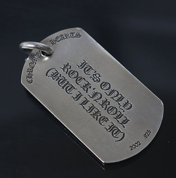 Chrome Hearts Chrome Hearts Rolling Stone Dog Tag Size ONE SIZE - 2 Thumbnail