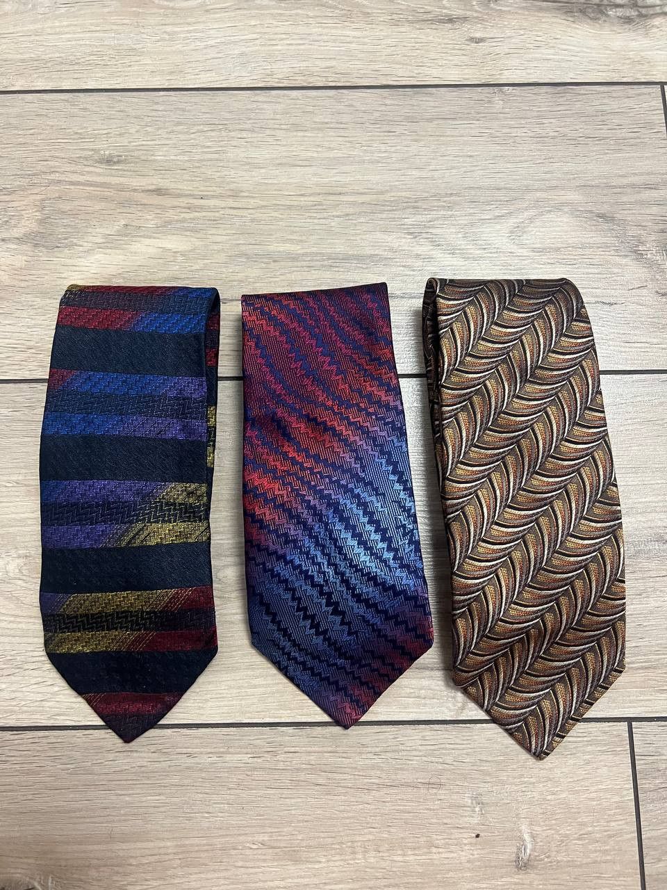 Missoni Lot of 3 Silk Tie Ties Missoni Cravatte Italy Multicoloured Size ONE SIZE - 5 Thumbnail