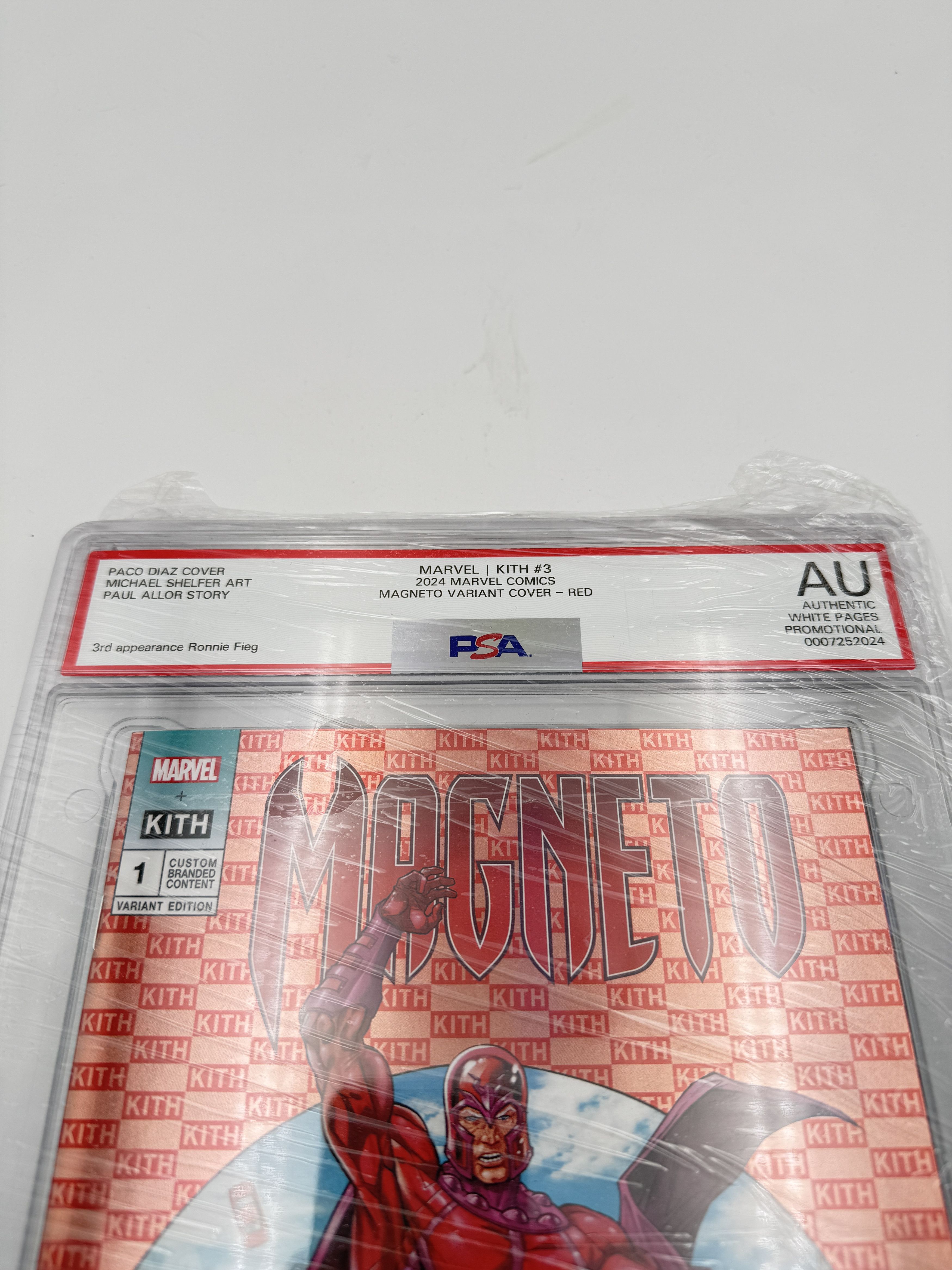 Kith Marvel #3 Magneto Red CoverComic PSA Graded AU Kith Marvel #3 Magneto Red CoverComic PSA Graded AU