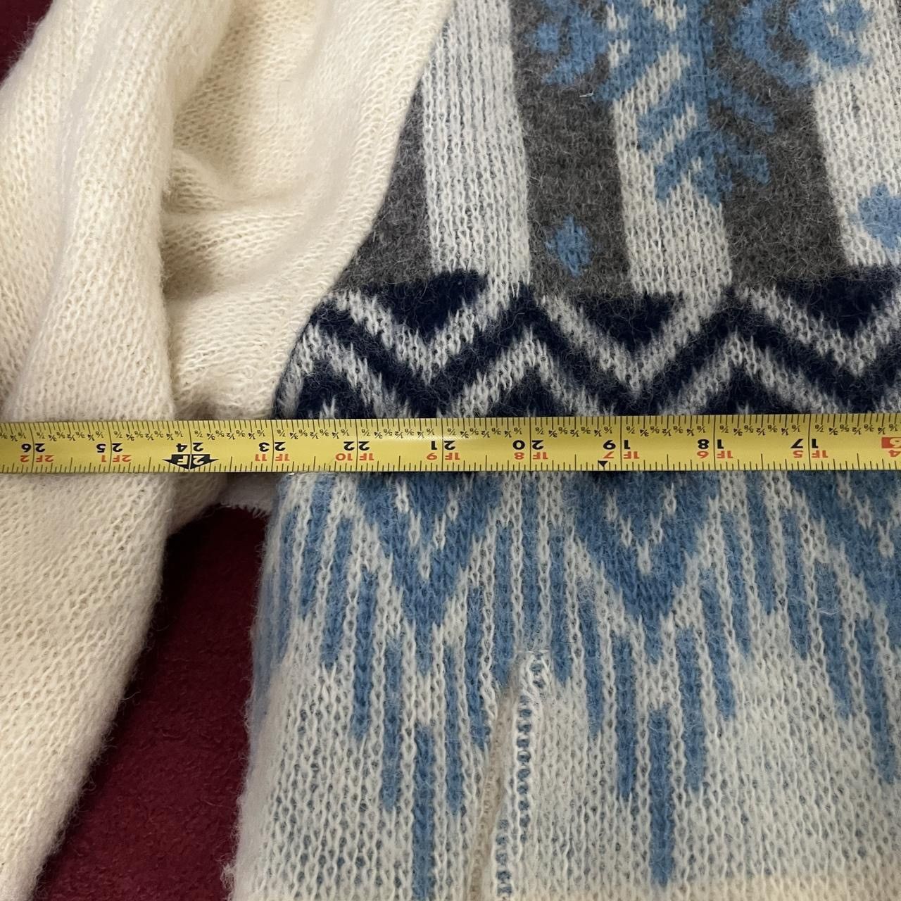 Other Alafoss of Iceland Icewool shawl Fair Isle wool jacket Size L / US 10 / IT 46 - 3 Thumbnail