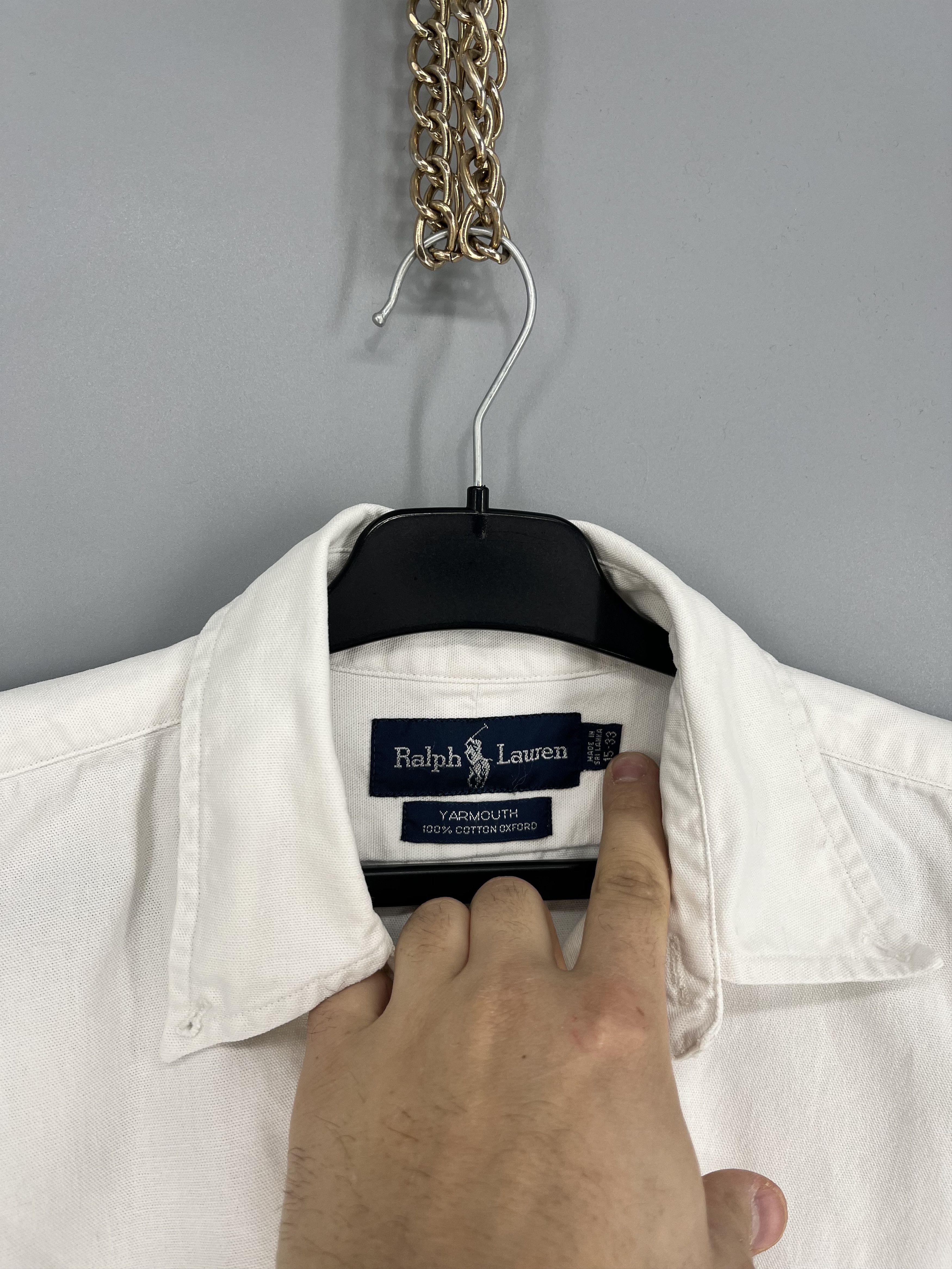 Polo Ralph Lauren Vintage White Shirt Polo Ralph Lauren Size S Rare Size US XS / EU 42 / 0 - 7 Thumbnail